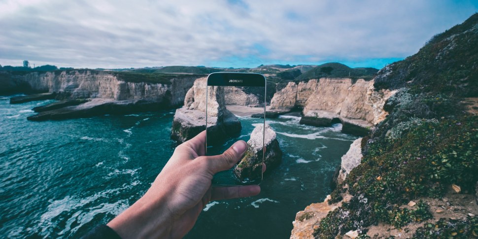 Smartphone Strand Bucht